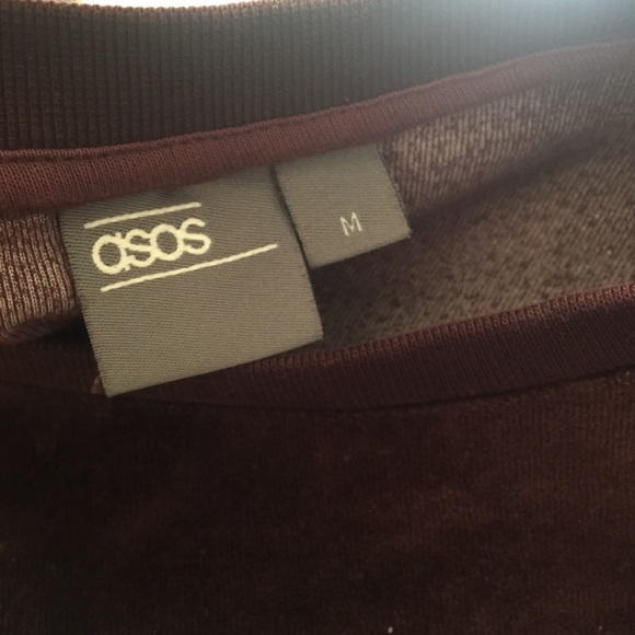 ASOS Color Block Velvet Pullover Sweater - Picture 7 of 7